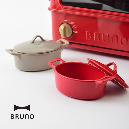BRUNO mini橢圓形瓷鍋-BRUNO電烤箱專用配件